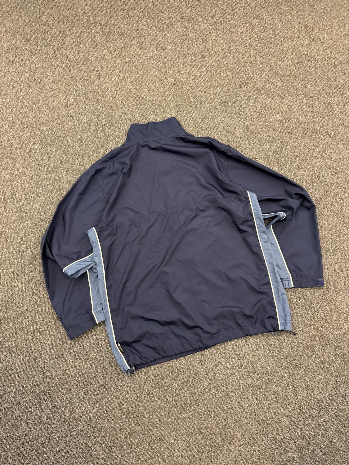 L)00’s 나이키 빈티지 올드스쿨 네이비/블루 배색 바람막이 트랙자켓 상품이미지6