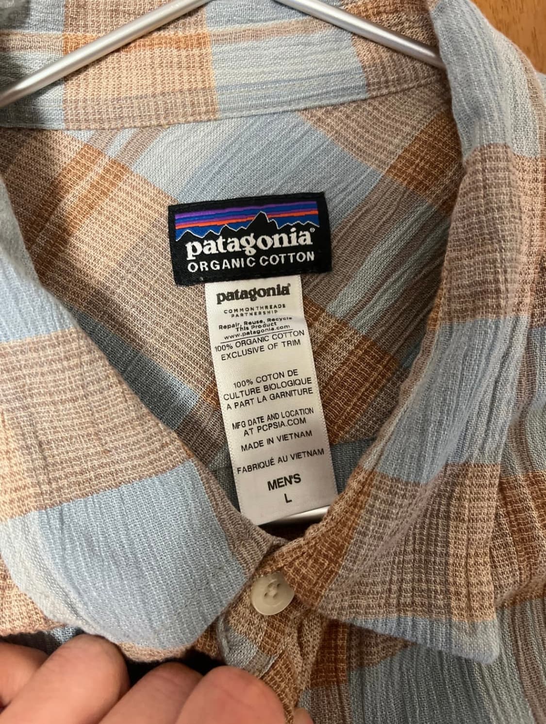 [L] 파타고니아 Organiccotton 체크셔츠 상품이미지2