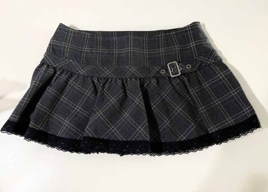 쓰리타임즈 엠마 스커트 차콜 s 판매 상품이미지2