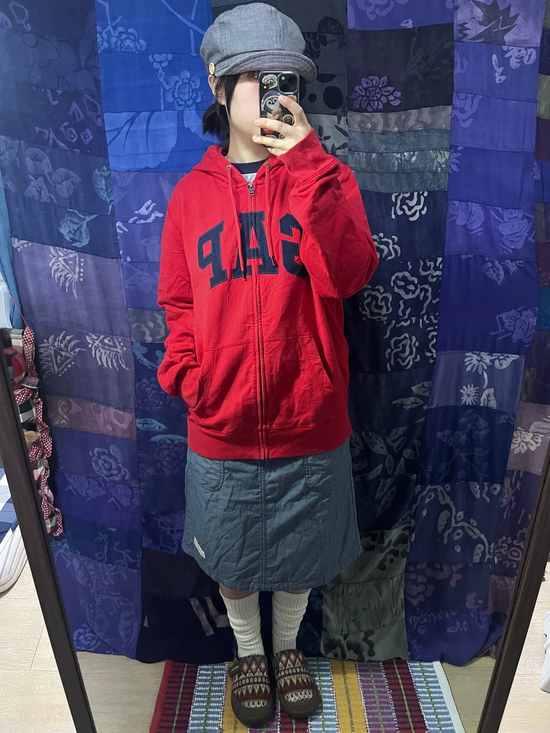 GAP 갭 레드 후드집업 상품이미지2