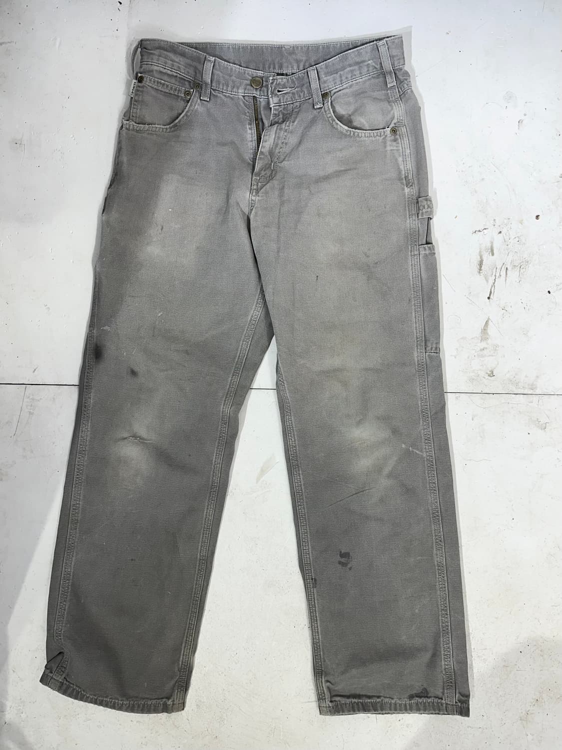 칼하트 b159 차콜 와이드 카펜터 워크 팬츠 루즈핏 바지  상품이미지4