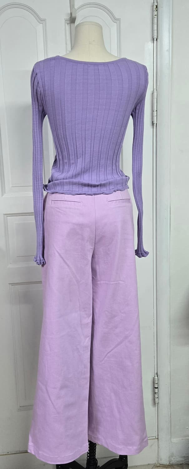 클루투 니트/tibi티비 와이드팬츠 라일락 코디 상품이미지7