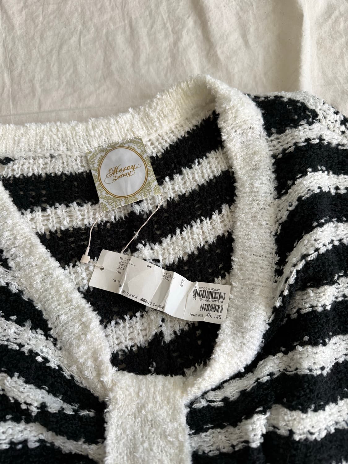 히메갸루 펑크 리본 가오리 니트 상품이미지3