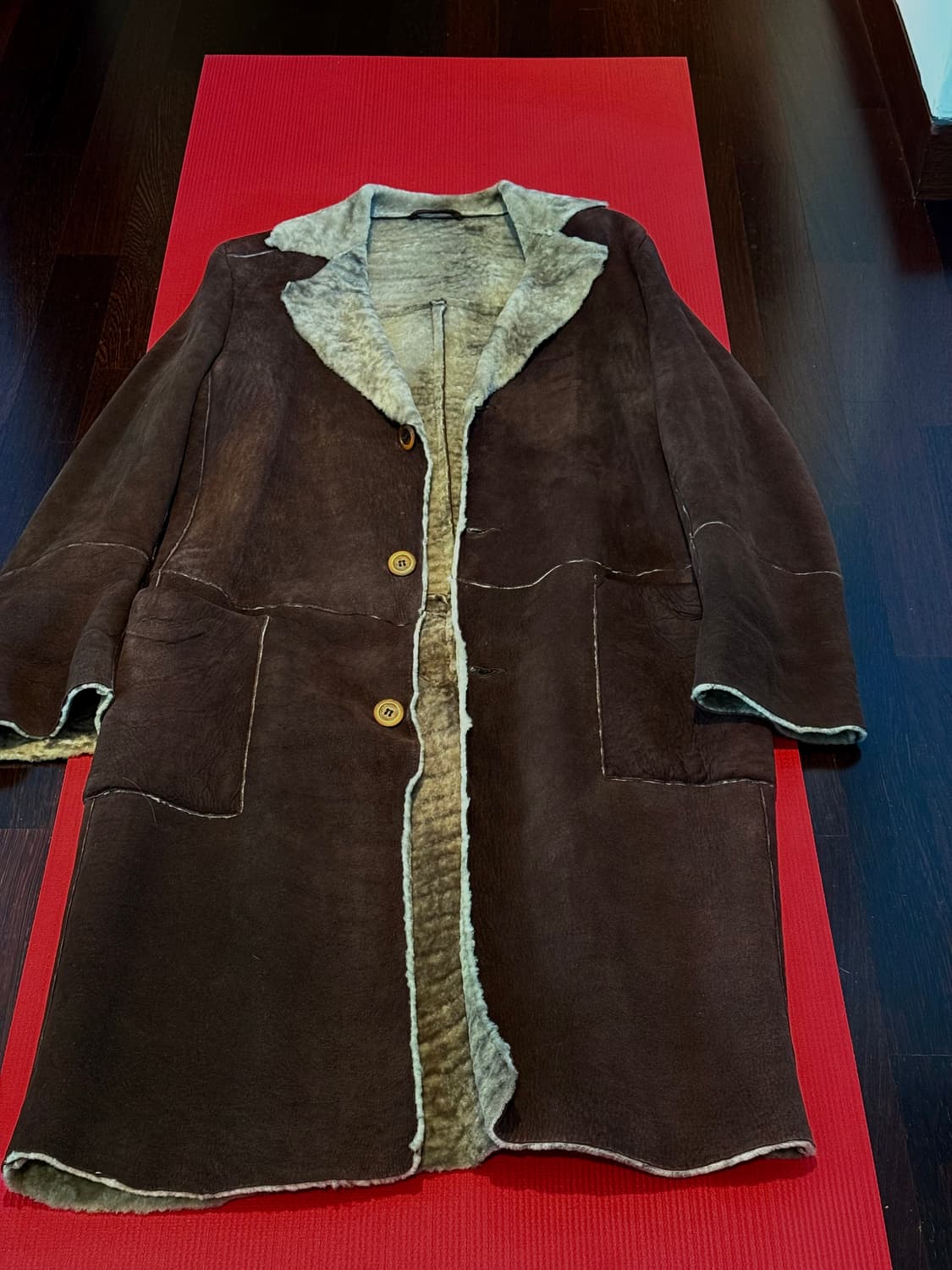 아이스버그 무스탕 롱코트 상품이미지1