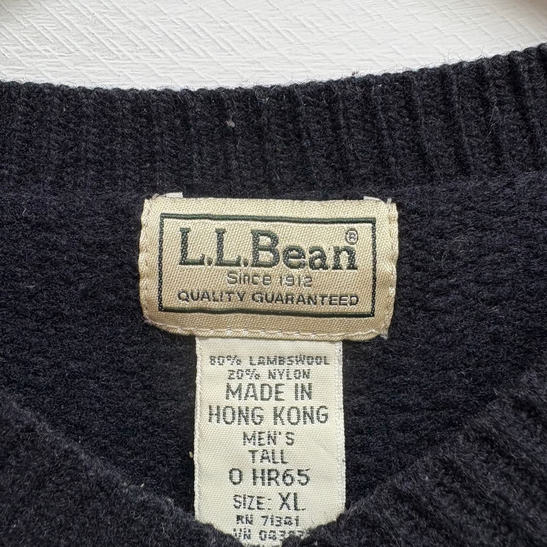 LLBean 엘엘빈 클래식 크루넥 울 브이넥 스웨터 니트 XL 상품이미지2