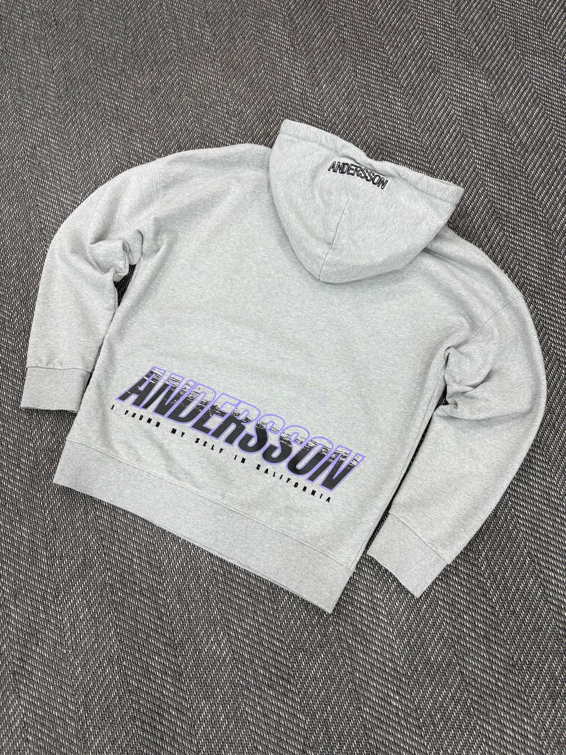 앤더슨벨 후드티 그레이S 상품이미지5