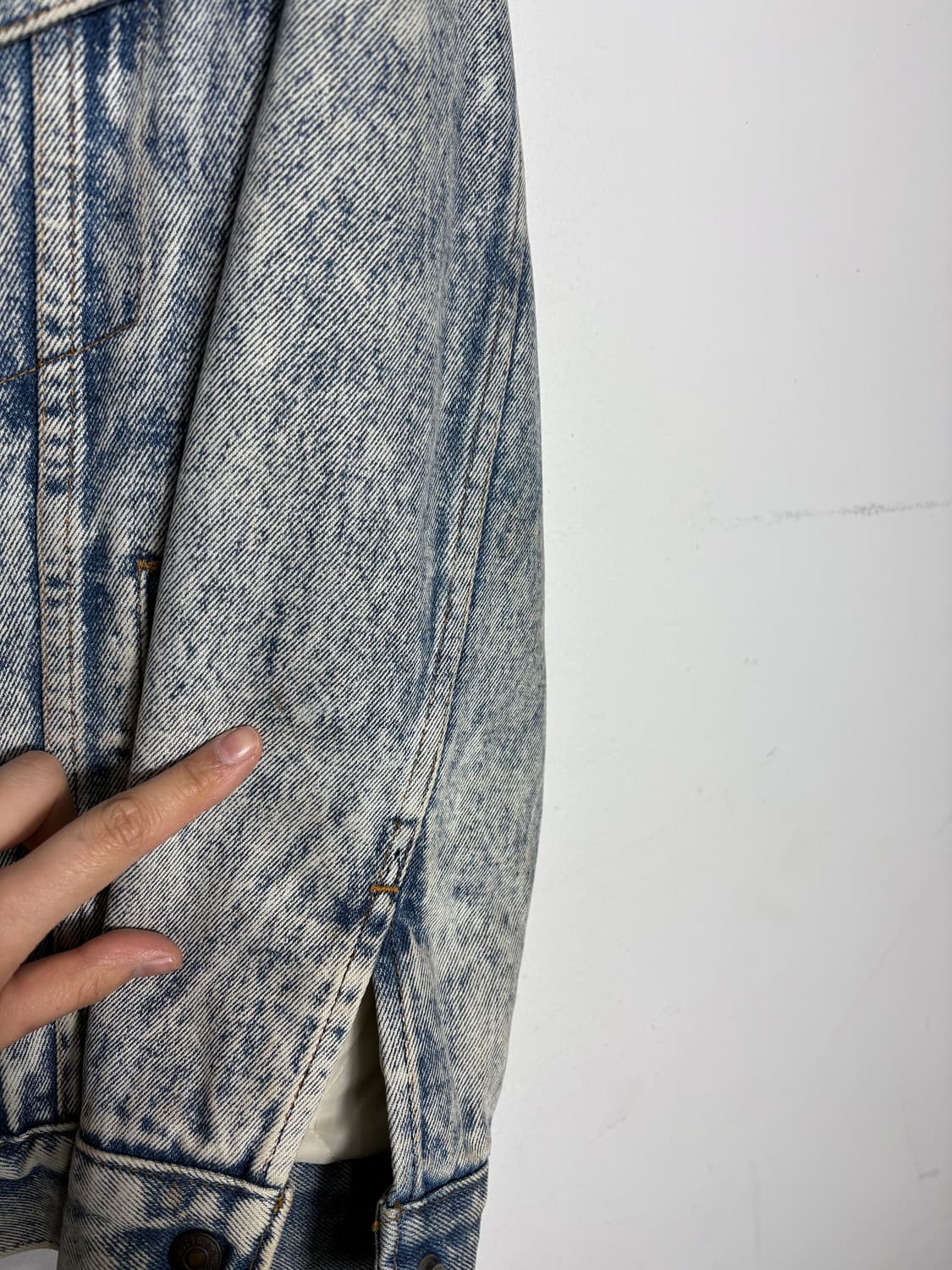 Levis 리바이스 오렌지탭 사어링 카라 데님 자켓 상품이미지8