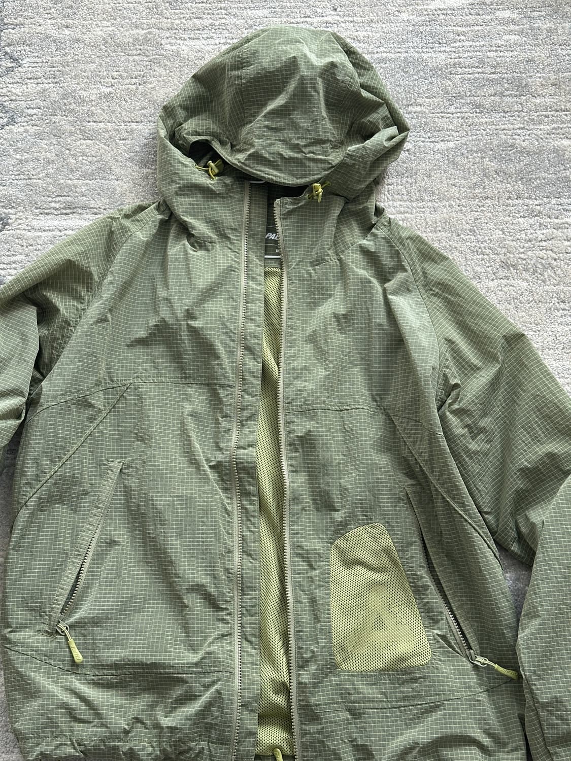 팔라스 바람막이 Y-립스탑 쉘 자켓 라임 - 23SS 상품이미지3