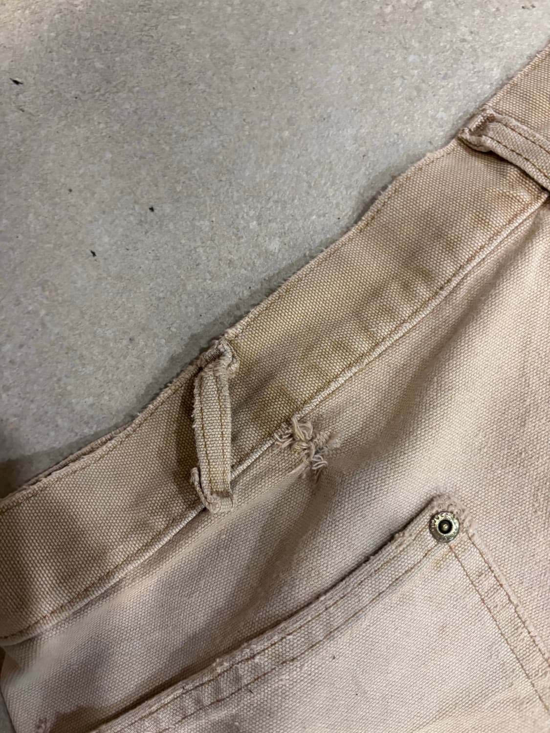 칼하트 90‘s 더블니 가죽탭 빈티지 워크팬츠 상품이미지6