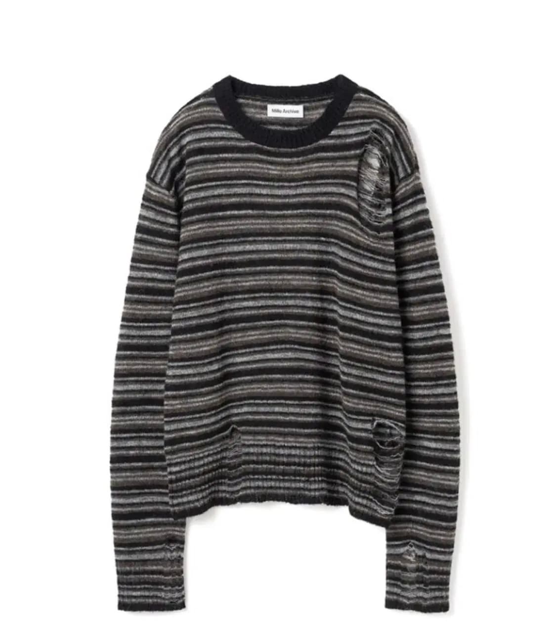 밀로우먼 스트라이프 니트 상품이미지1