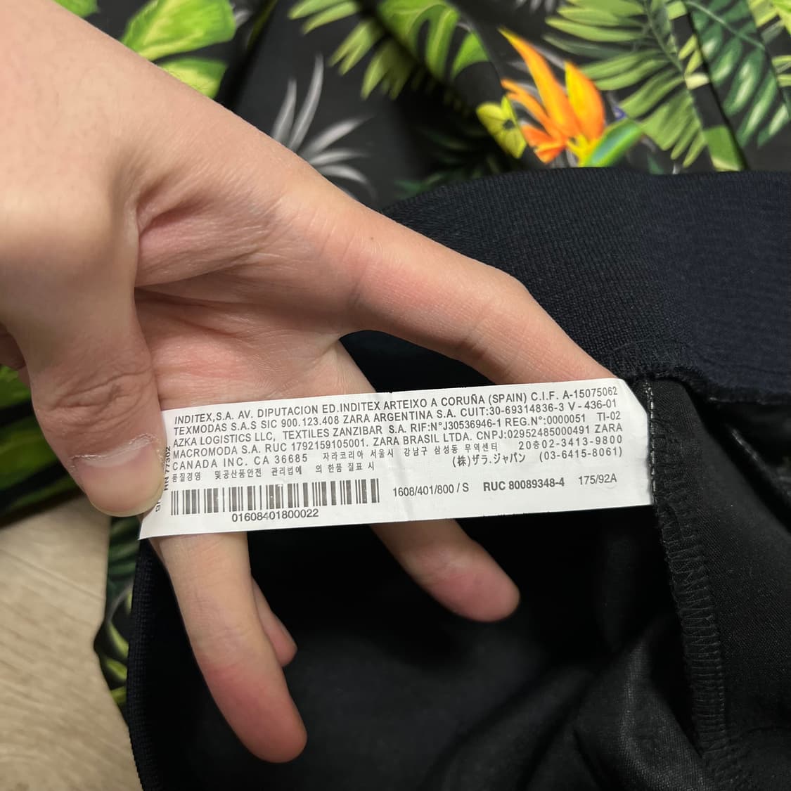 자라 맨 트로피컬 리프 하와이안 져지 트랙탑 자켓 [트로피컬] S/90 상품이미지5