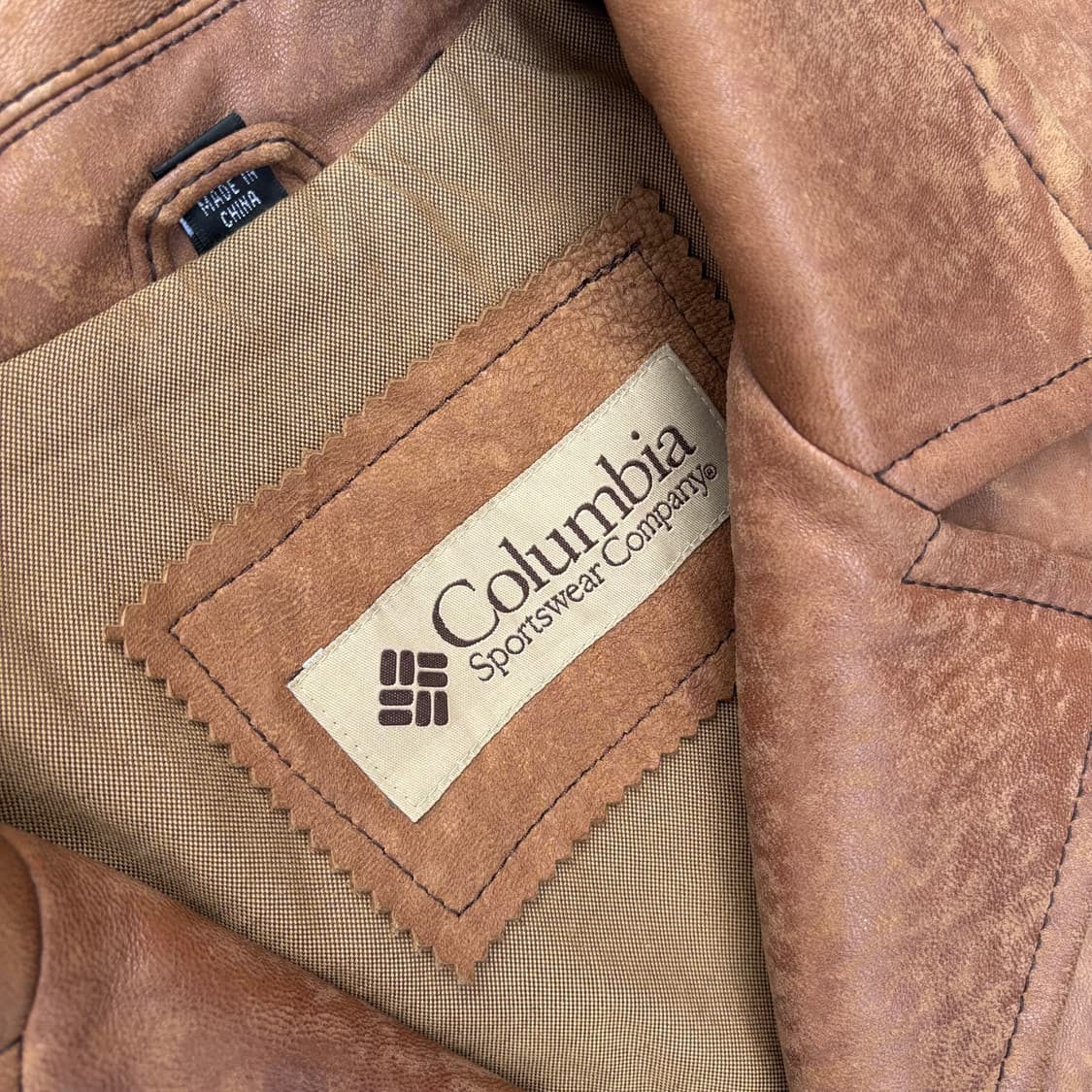 올드 콜롬비아 가죽 카 코트 상품이미지3