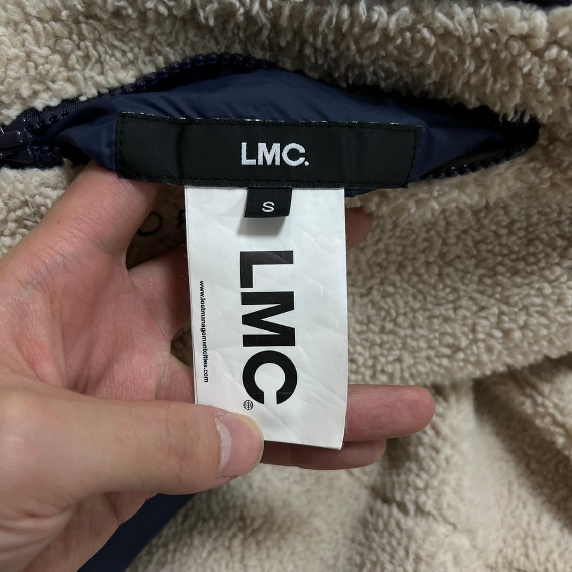 LMC 엘엠씨 덕다운 리버시블 뽀글이 푸퍼 패딩 점퍼 [네이비] S/90 상품이미지9