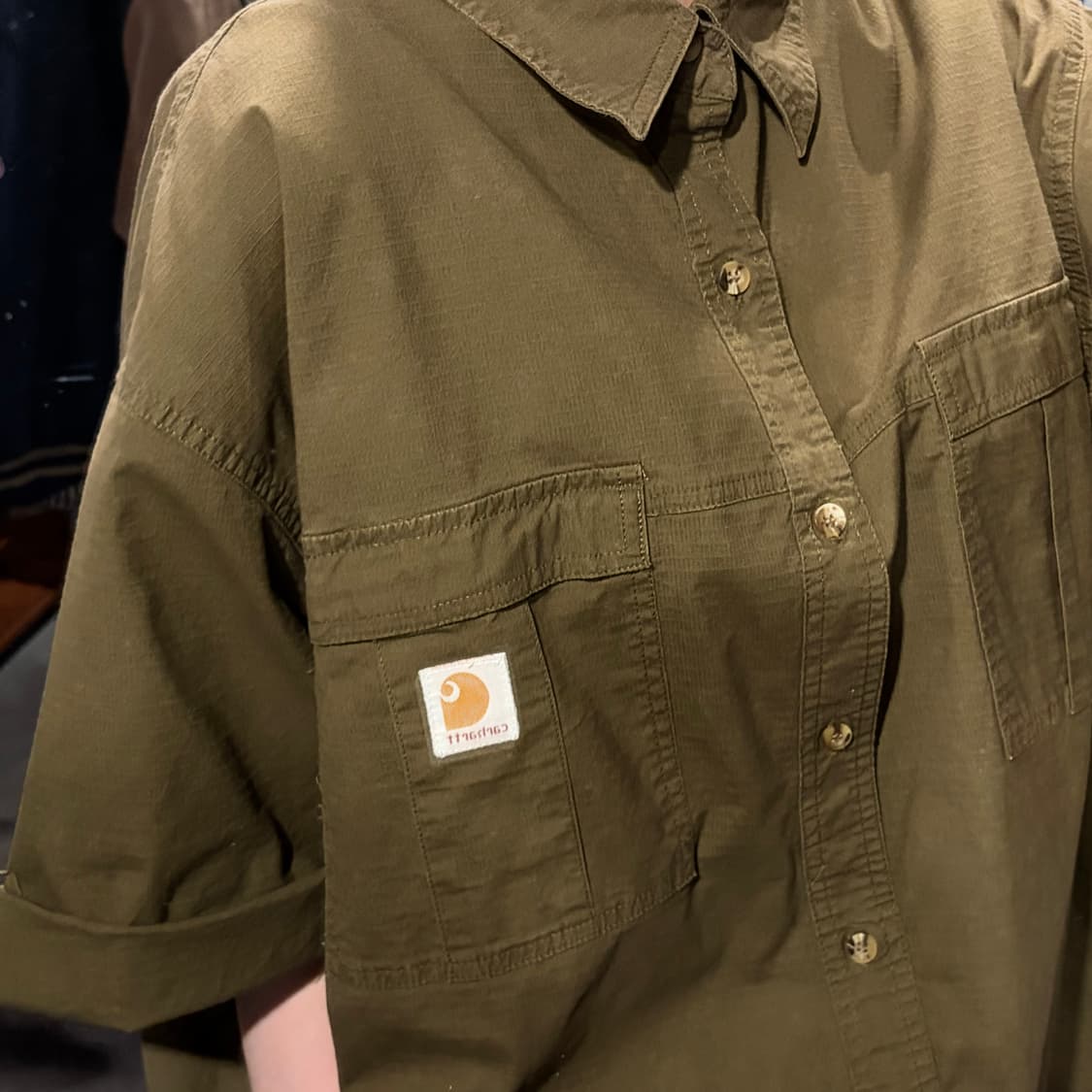 [IM] Carhartt 칼하트 반팔 셔츠 카키 상품이미지3