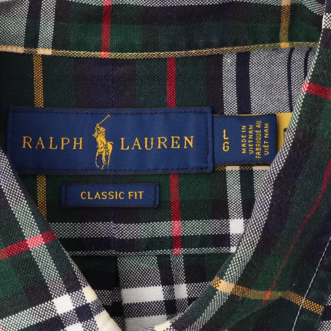 폴로 랄프로렌 그린 체크 클래식핏 셔츠 상품이미지8