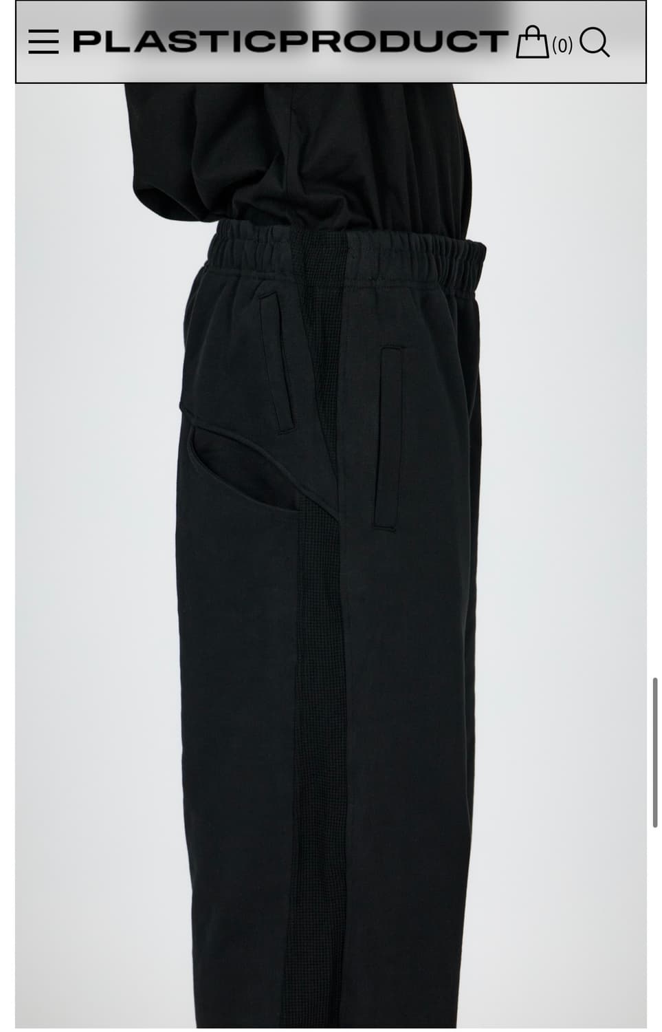 플라스틱 프로덕트 콘트라스트 스웻팬츠 팝니다. 상품이미지4