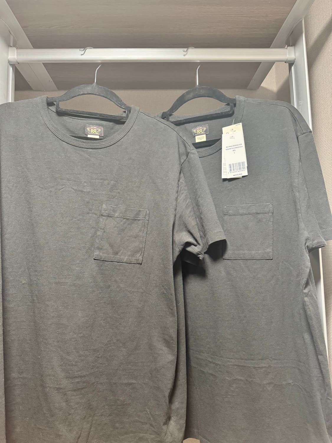 RRL 더블알엘 2PACK 티셔츠 블랙 L사이즈 상품이미지1