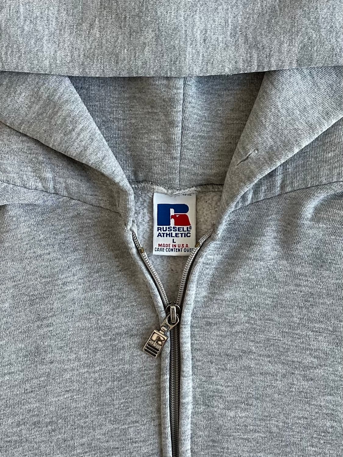 90s 빈티지 러셀 후드집업 그레이 L USA 상품이미지6