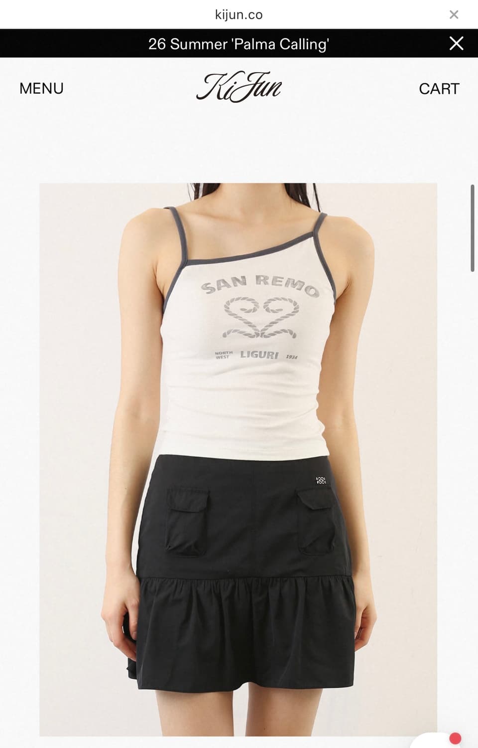 kijun 슬리브리스 탱크탑 M사이즈 상품이미지4