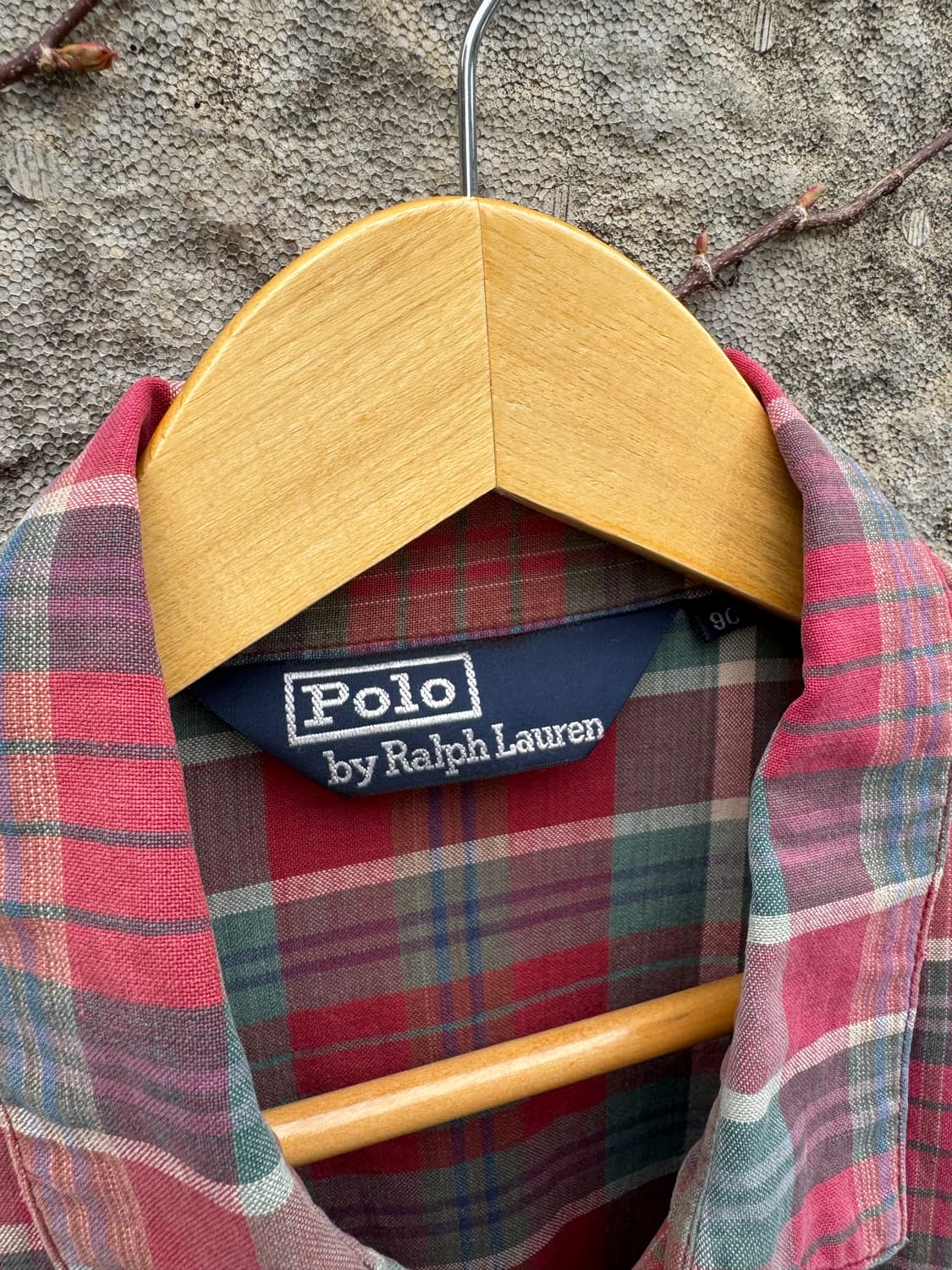 80~90s 폴로 랄프로렌 빈티지 페이딩 핑크 체크 스윙톱 자켓 상품이미지6