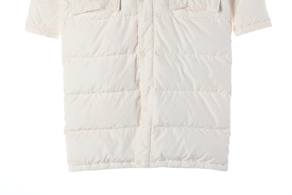 엄브로 스몰로고 아이보리 덕다운 롱패딩 90 상품이미지5