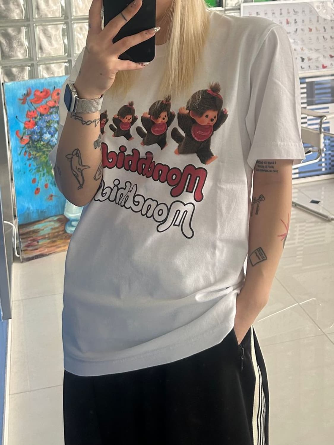 PRINT TEE 몬치치 프린트 티셔츠 상품이미지1