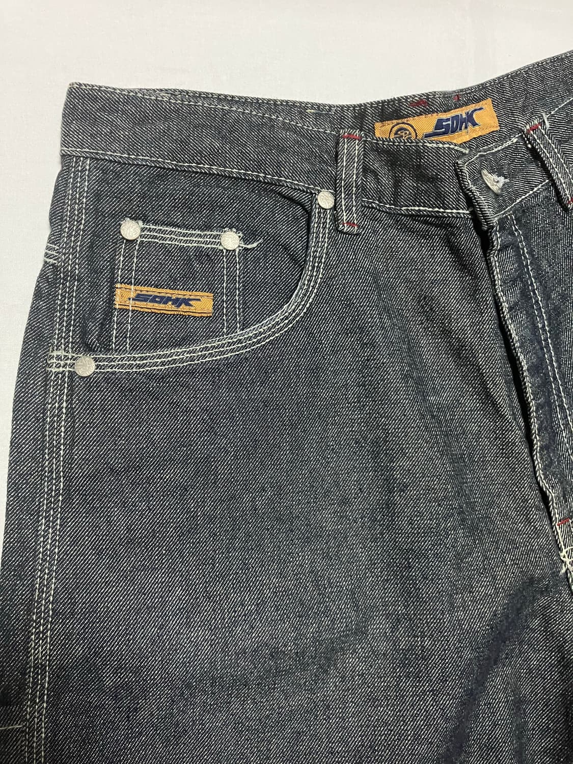 90s SOHK 데님 카펜터 올드스쿨 힙합 데님팬츠 상품이미지6