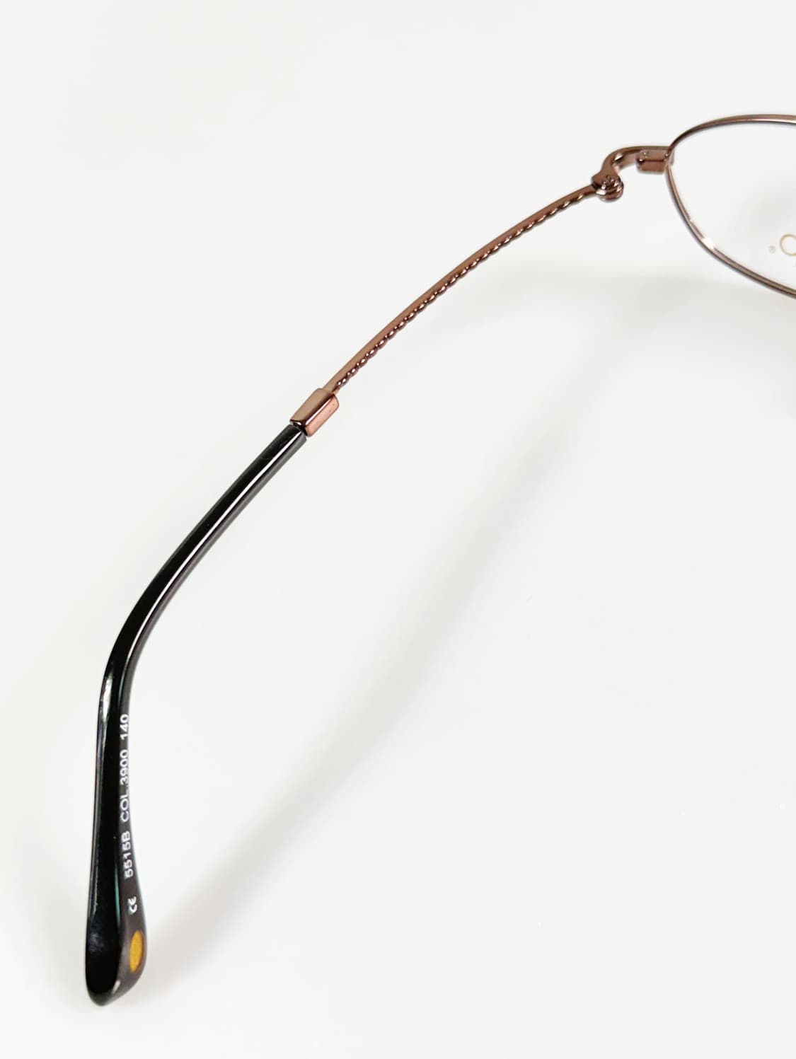 90s KALEIDO 슬림 오벌 브라운 메탈 빈티지 안경 상품이미지7