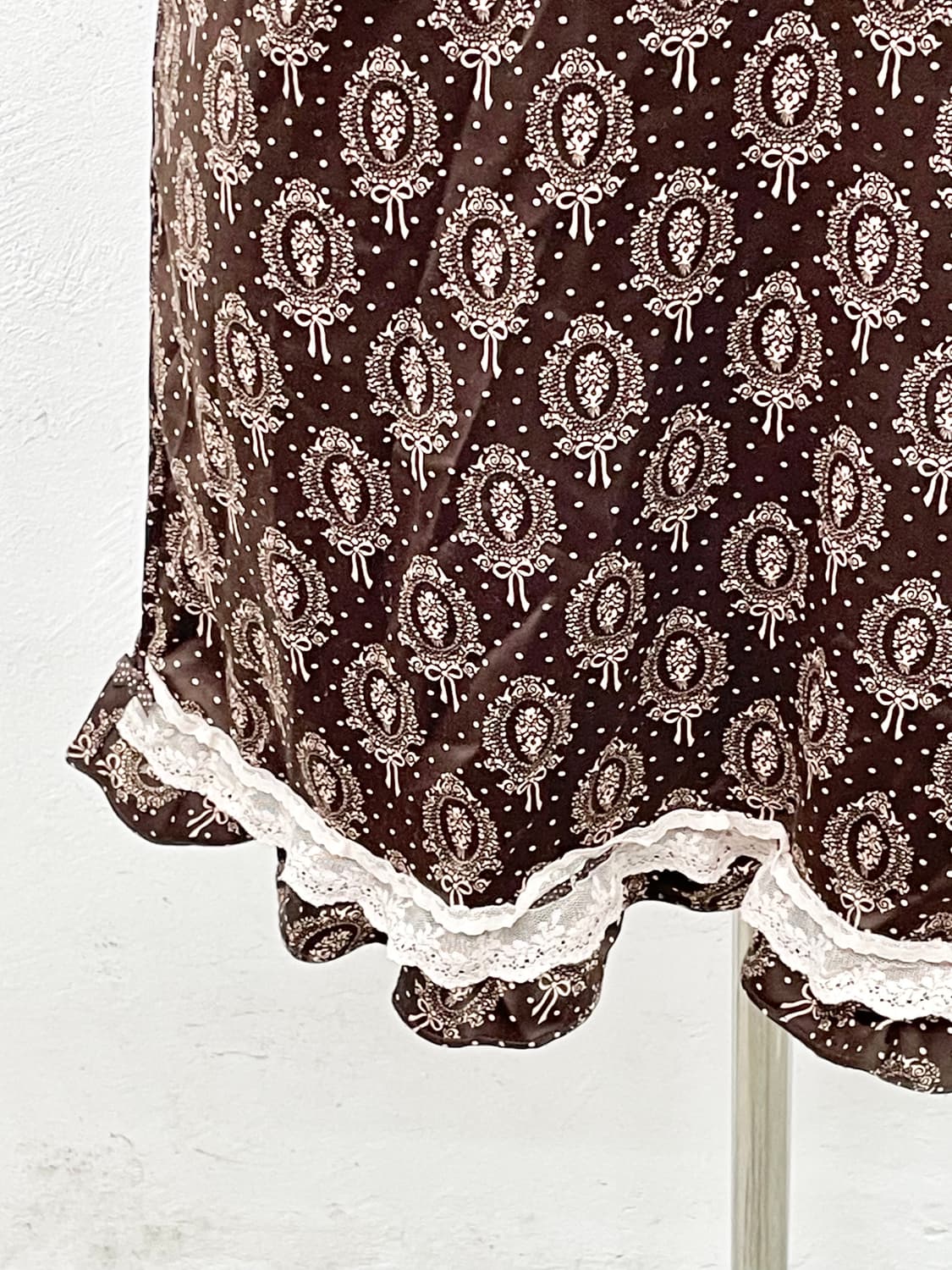 엔틱 로맨틱 브라운 프릴 슬립 상품이미지3