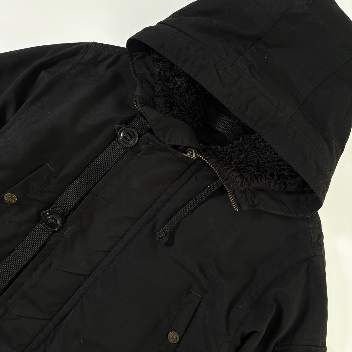 Polo jeans 폴로 진스 블랙 울르죠 N3B 다운 파카 자켓 상품이미지3