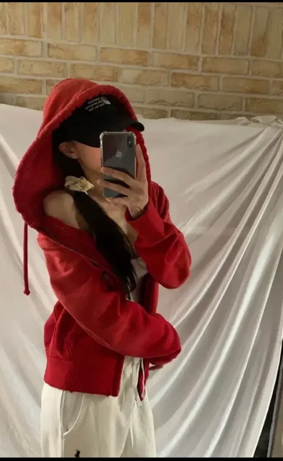 아베크롬비 후드집업 ,XL,빨강 상품이미지4