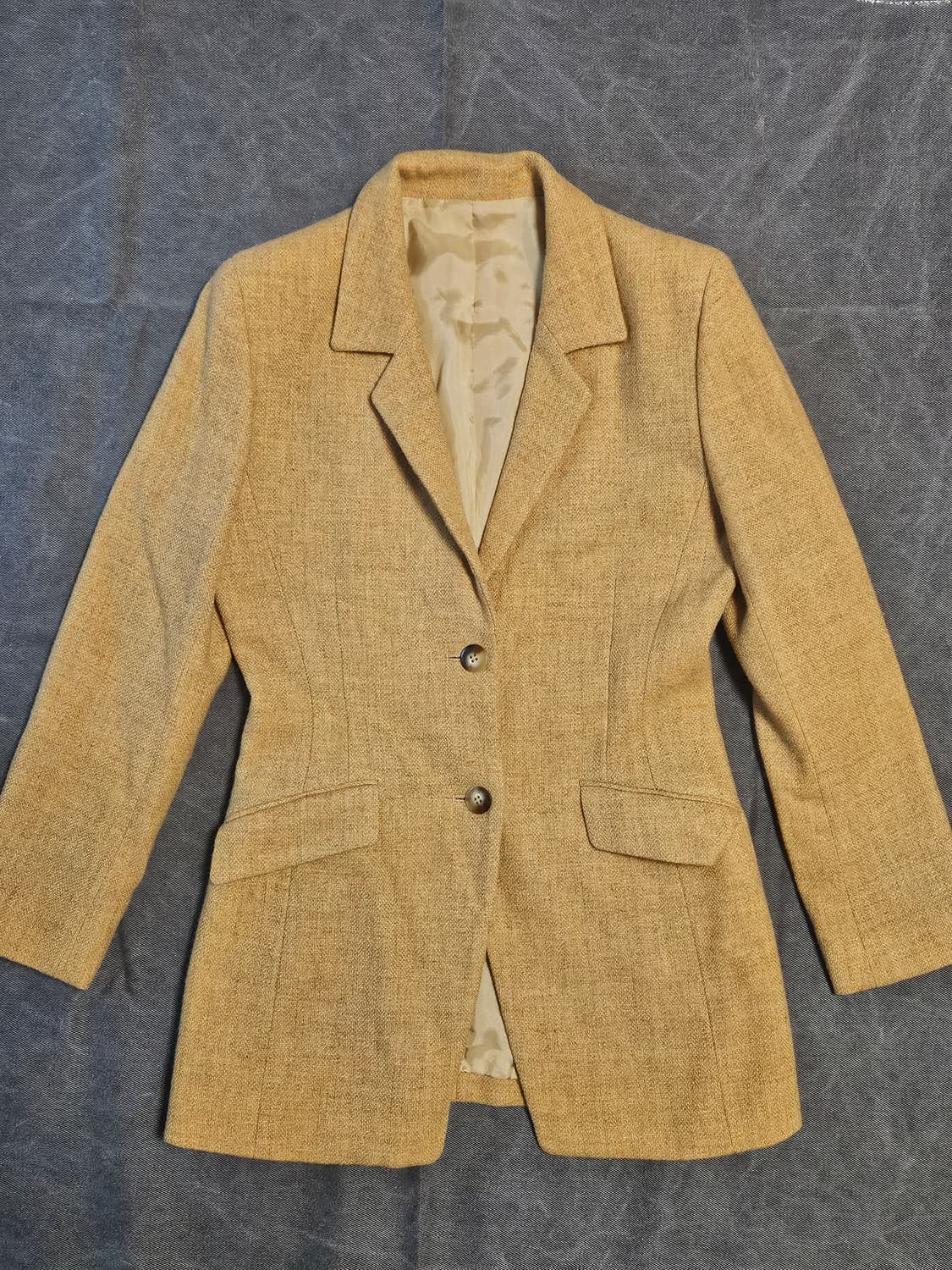 빈티지 옐로우 모직자켓 상품이미지1