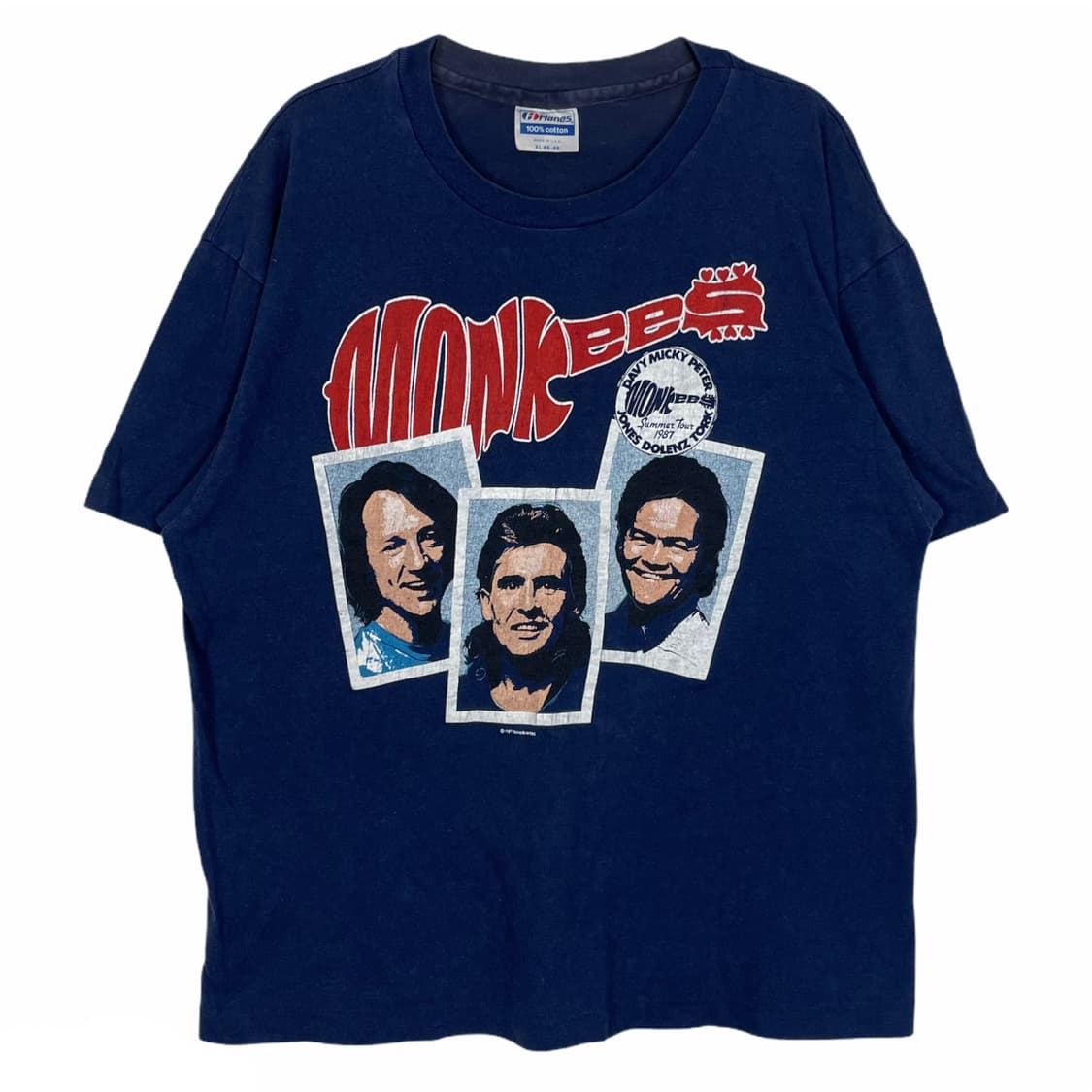 80s 1987년도 몽키스 monkees 티셔츠 상품이미지1