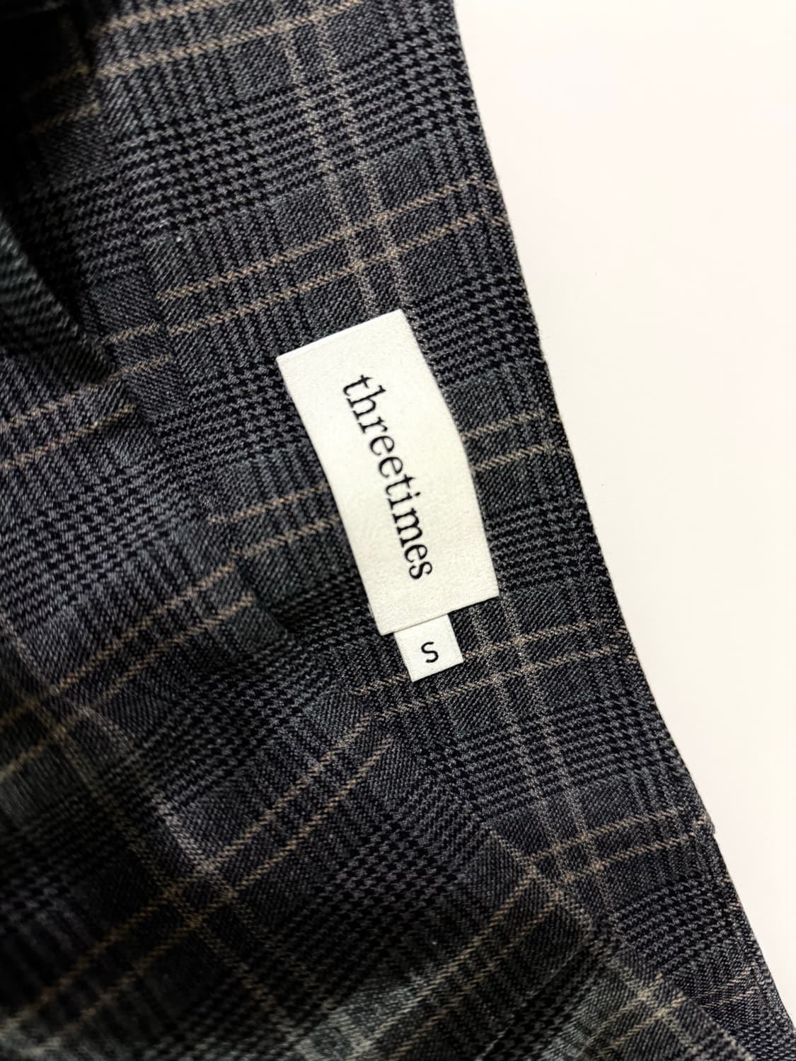 쓰리타임즈 엠마 스커트 차콜 s 판매 상품이미지4