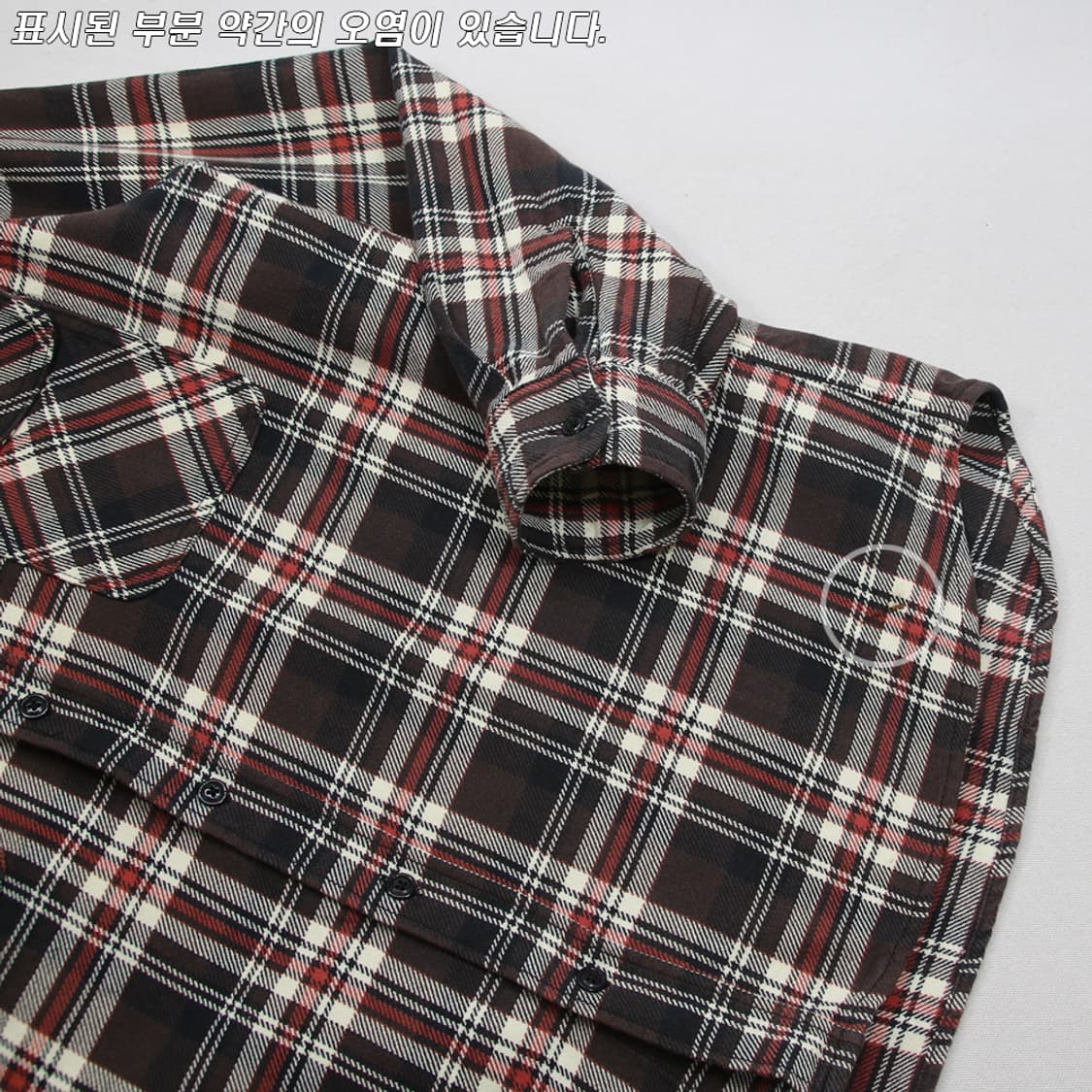 (착용컷) AVIREX 체크 셔츠 (남성용 105) 상품이미지7
