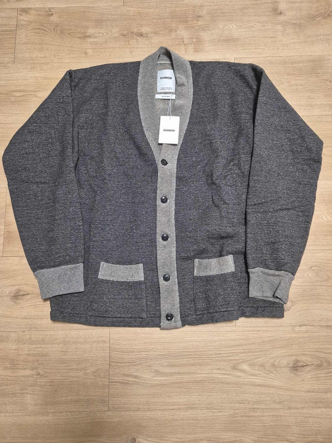 L) Bowwow 바우와우 솔트 페퍼 가디건 상품이미지1