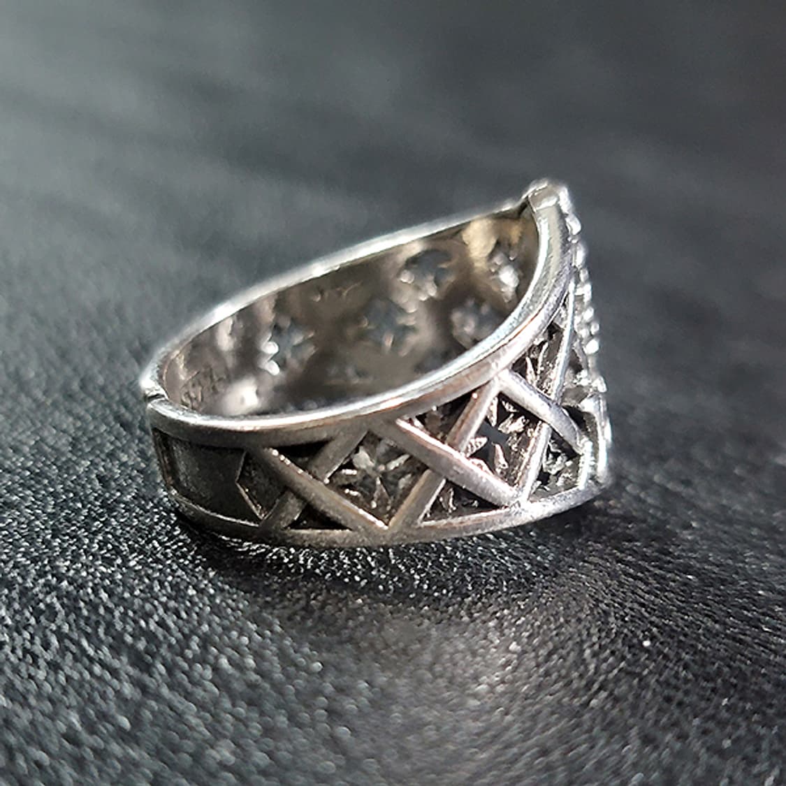 Spearin 실버 남자 엔틱 빈티지 명품 고딕 십자 창 반지 상품이미지4
