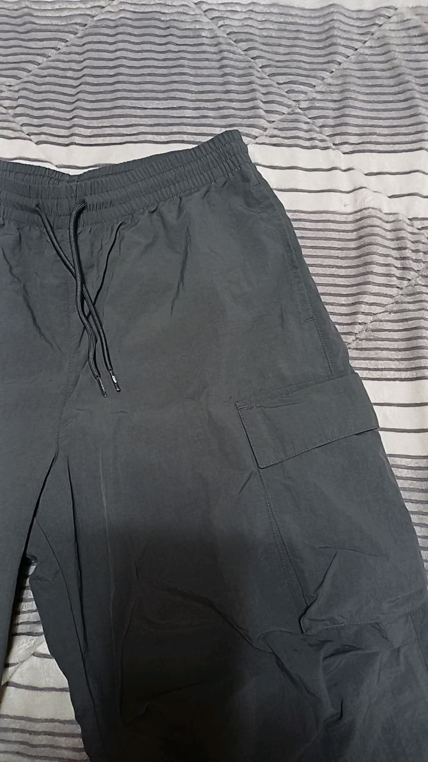 코드그라피 와이드 얇은나일론 카고팬츠 L 기장109 상품이미지2