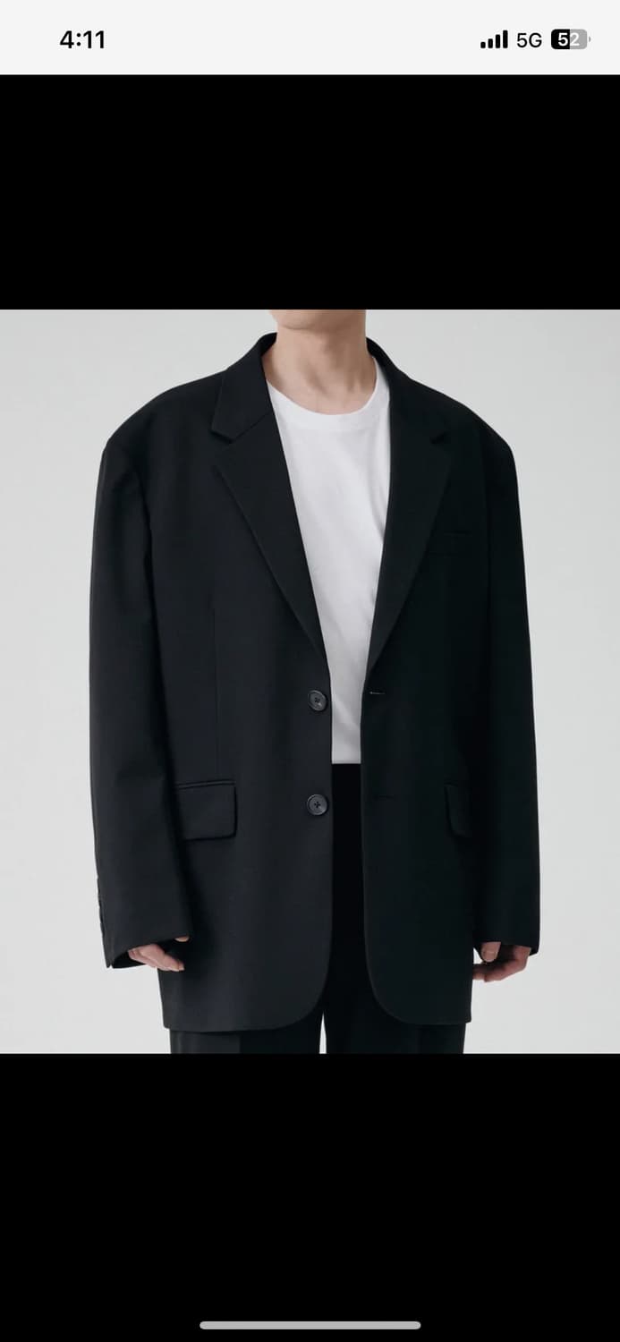 무신사 스탠다드 빅 대디 오버사이즈 블레이저 m 상품이미지1