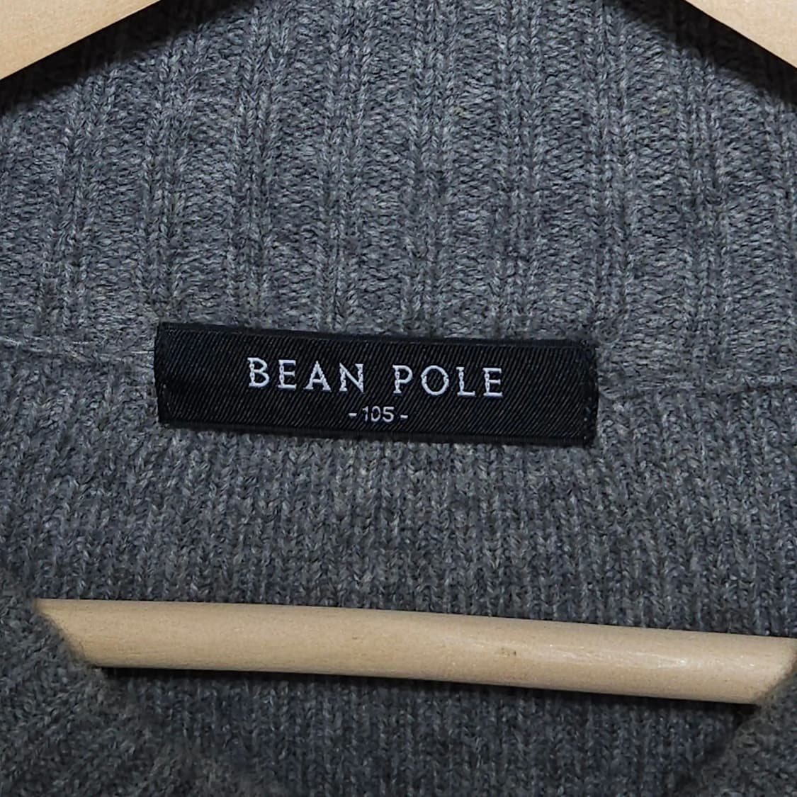 105)BEAN POLE 빈폴 묵직한 울 소재 집업 자켓 그레이 상품이미지5