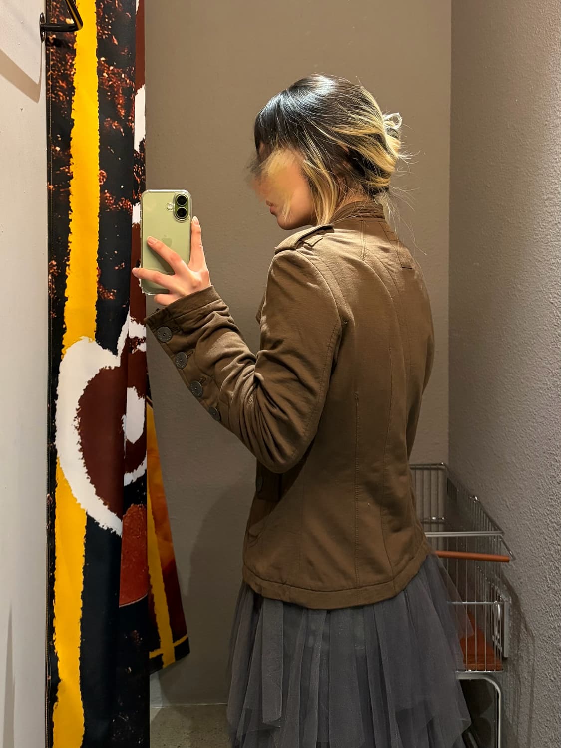 빈티지 사선 버튼 자켓 상품이미지5