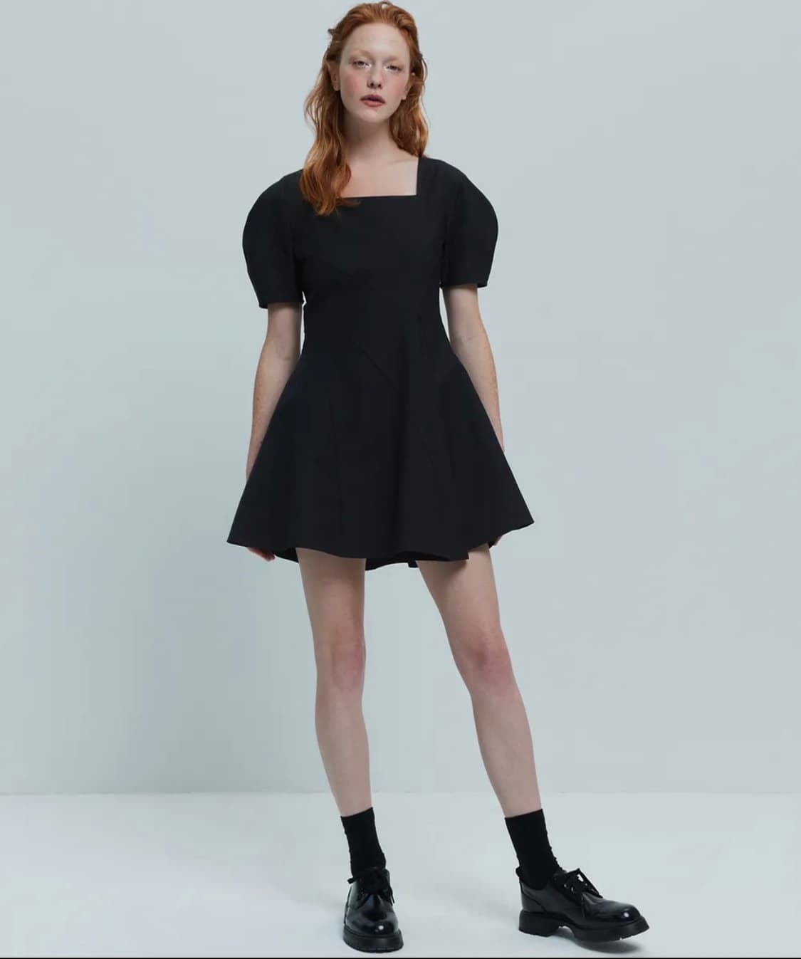 [해바이해킴] 솔리드 플레어 드레스 /M 택있는 새상품 상품이미지3