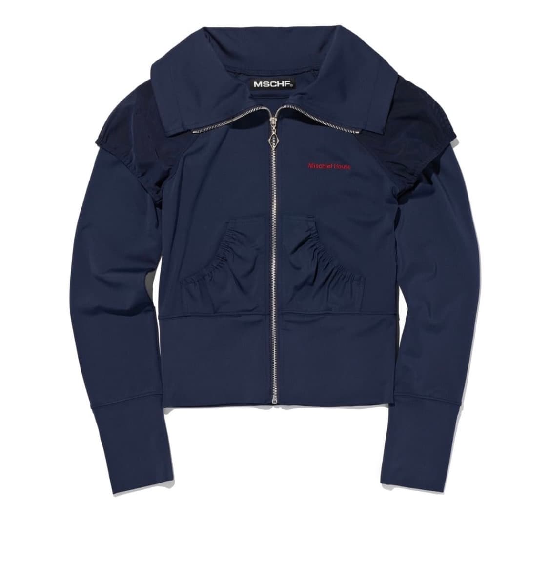 미스치프 MESH PUFF TURTLE NECK ZIP UP 상품이미지1