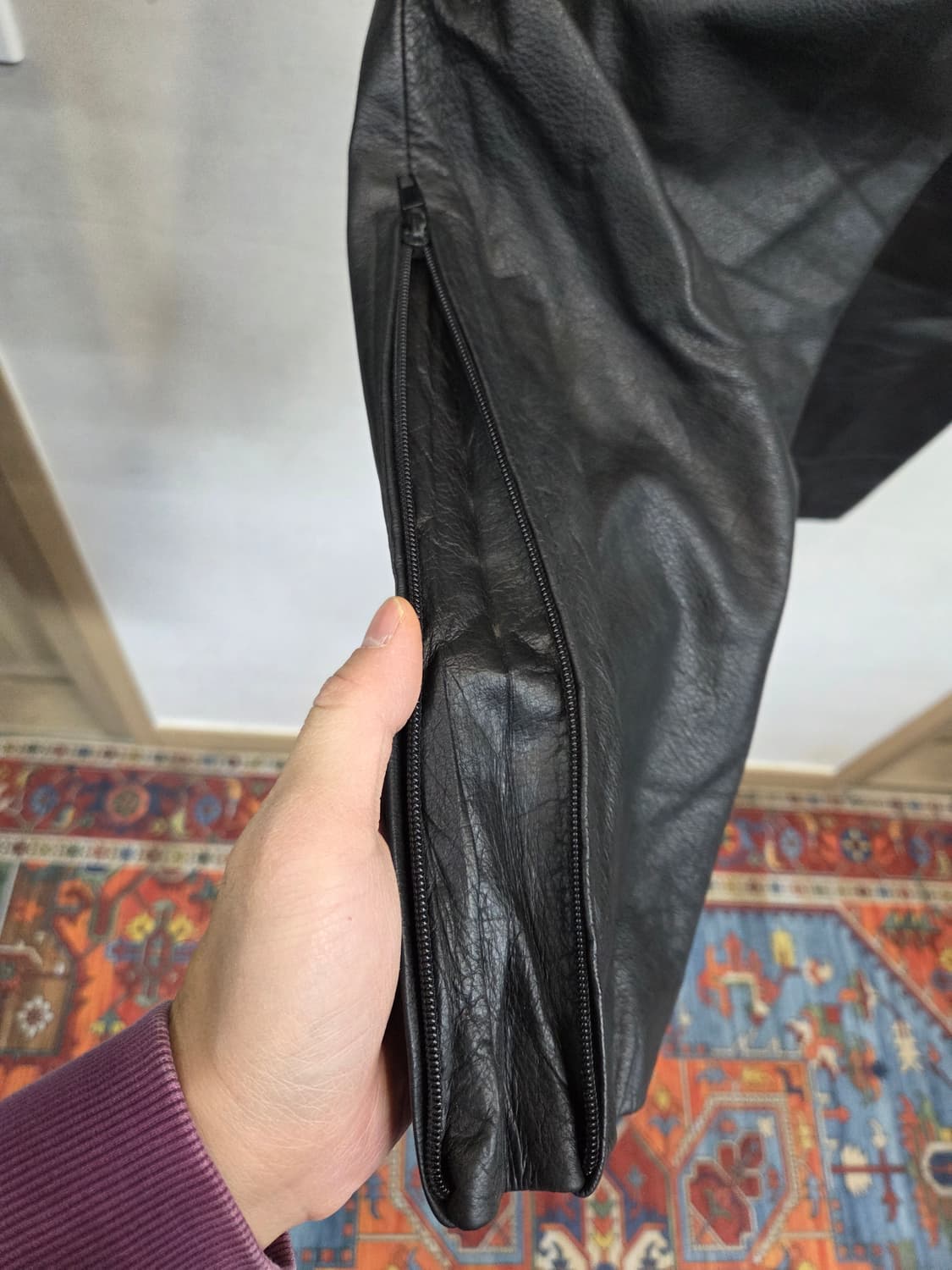 할리데이비슨 바이커 가죽 팬츠 대략 38 상품이미지5