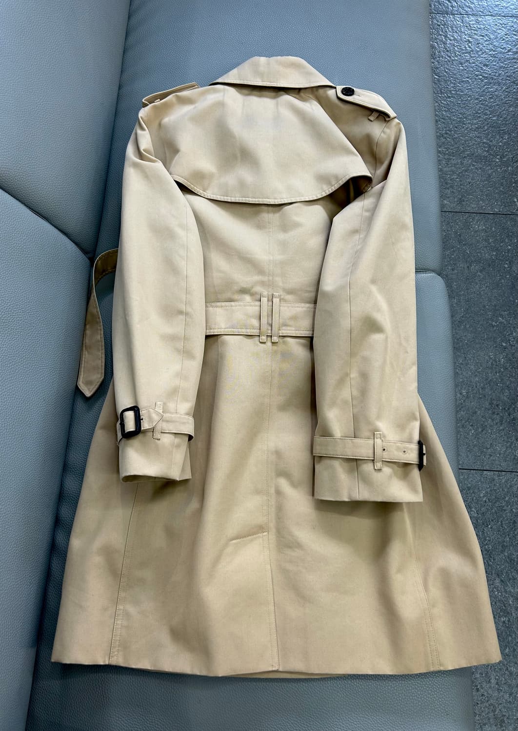 버버리 여성 하본 롱 트렌치코트(UK10/55반~66) 상품이미지6