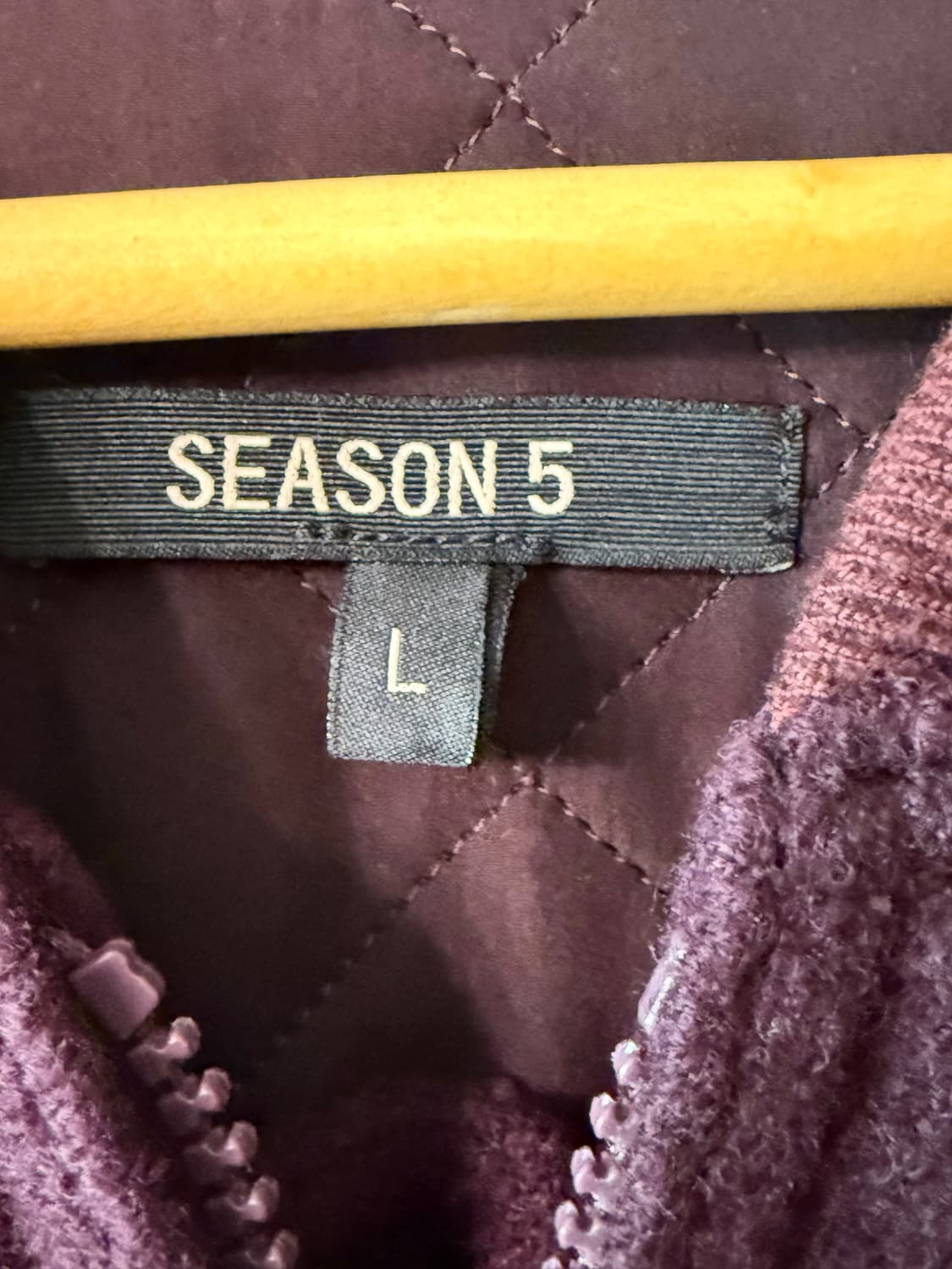 Season 5  칼라바사스  레더소매 바시티 재킷 100-105 상품이미지6