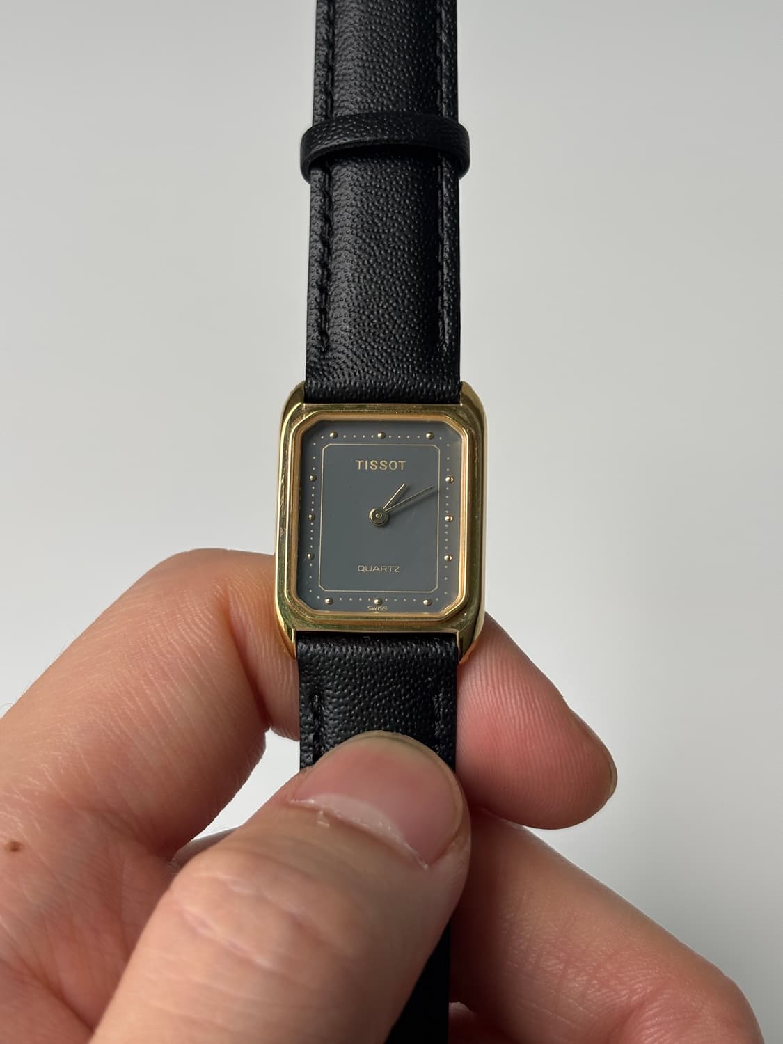 1980s Grey Dial Gold Tank Ladies Quartz 상품이미지1