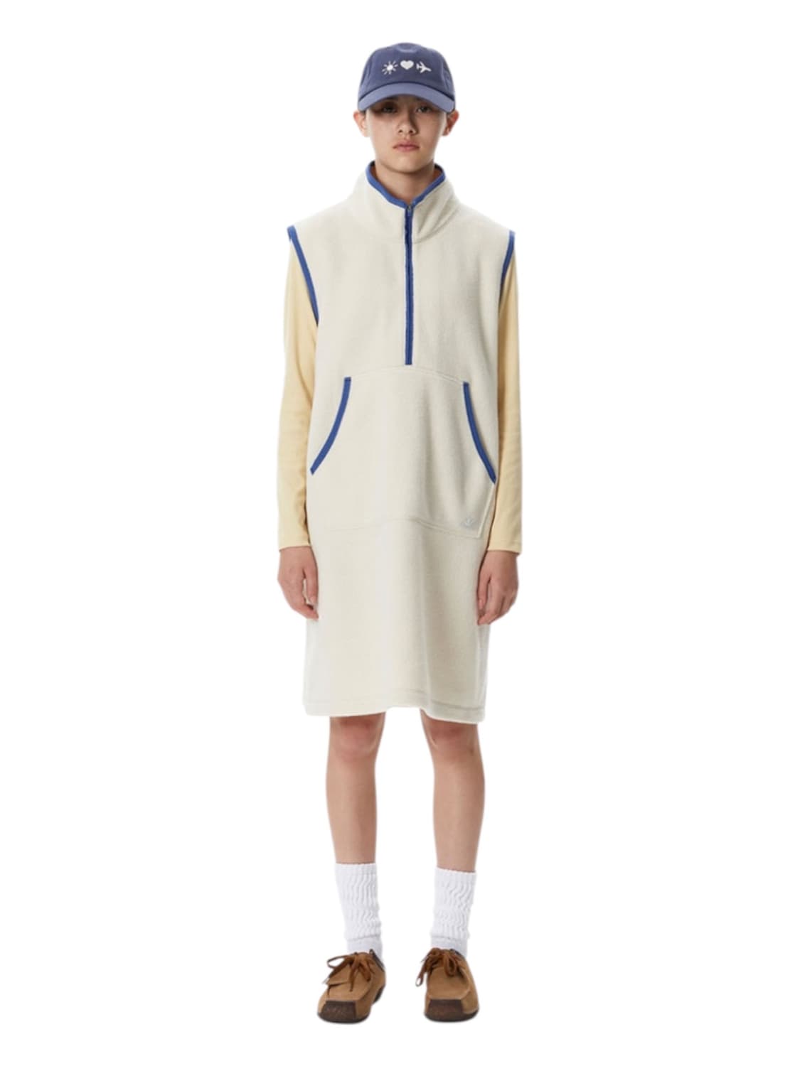 썬러브Polartec® Fleece Half ZIp Dress Ivory 상품이미지1