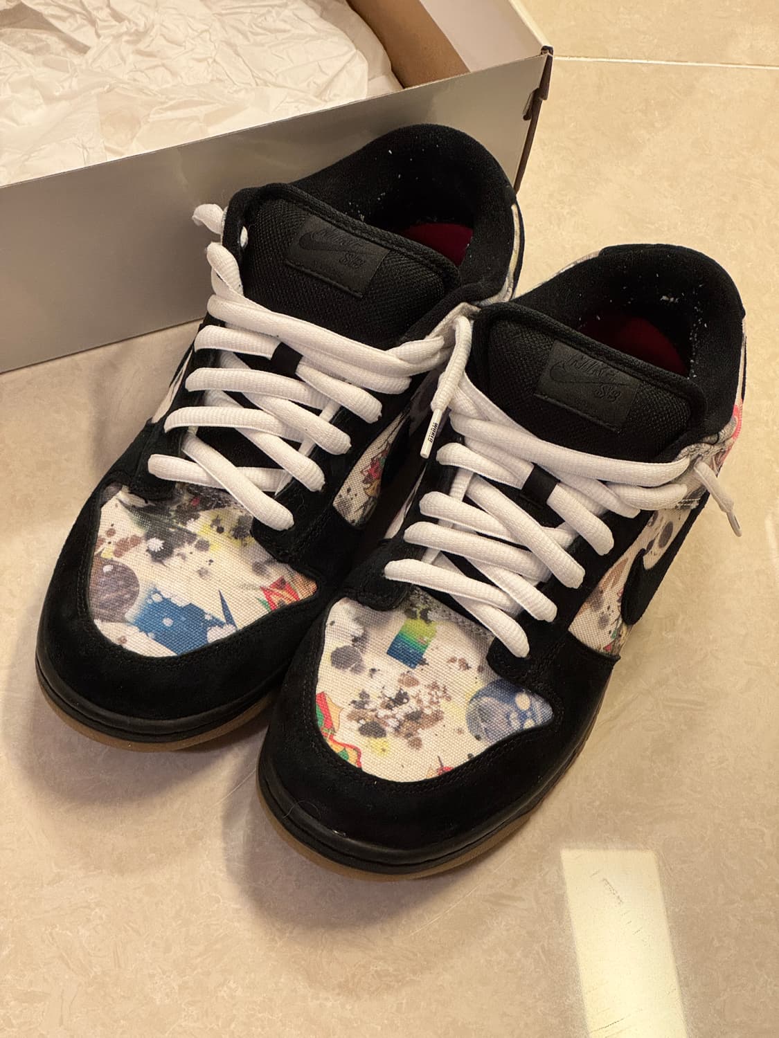 (290) 슈프림 x 나이키SB 덩크 로우 라멜지 블랙 상품이미지2