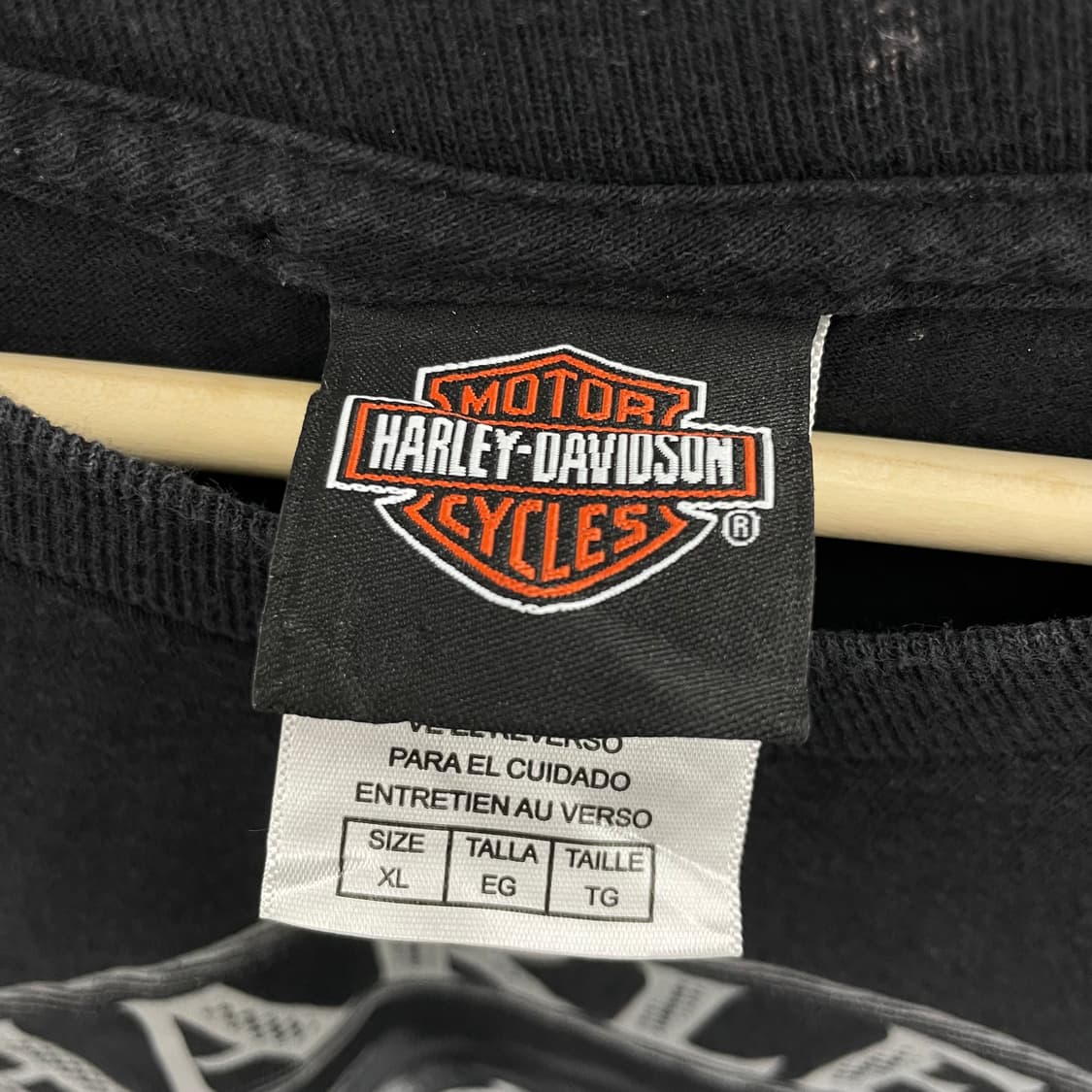 할리데이비슨 불독 도마뱀 그래픽 페이딩 빈티지 반팔 티셔츠 상품이미지9